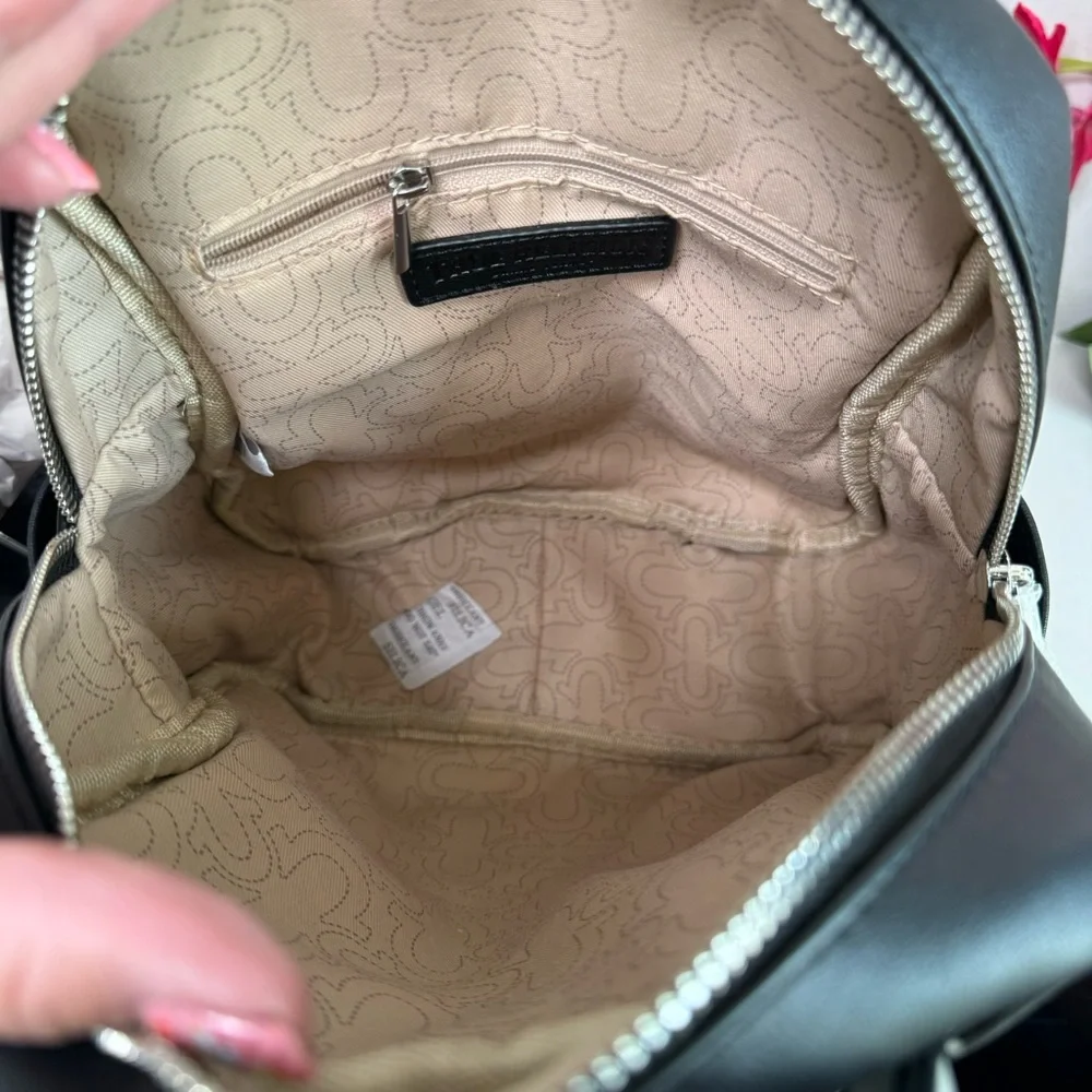 True Religion Black and Silver Backpack